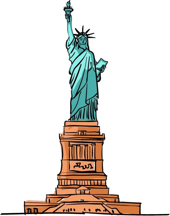 Statueof Liberty Illustration PNG Image