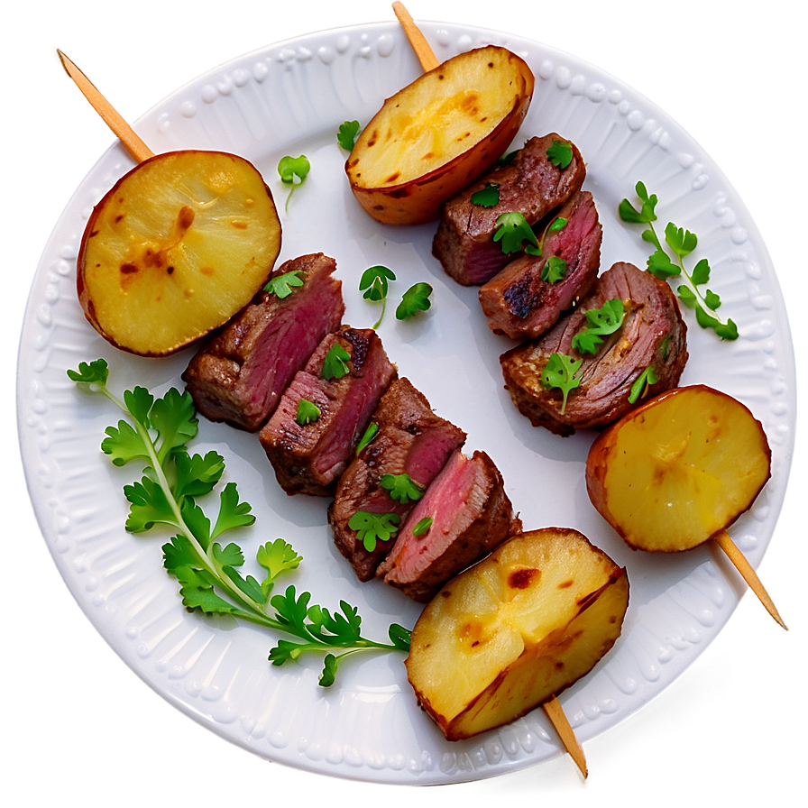 Steak And Potato Skewers Png 12 PNG Image