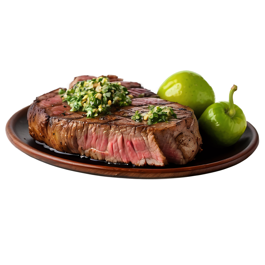 Steak With Chimichurri Png Kve71 PNG Image