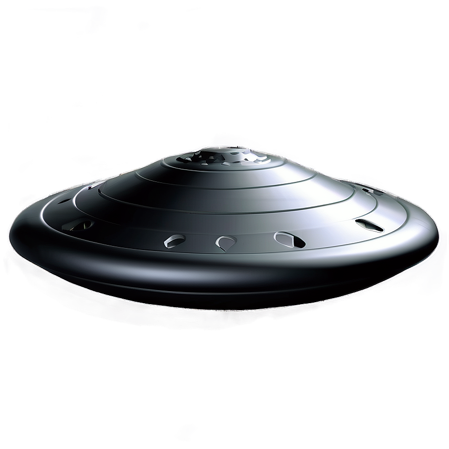 Stealth Black Flying Saucer Png Huc PNG Image