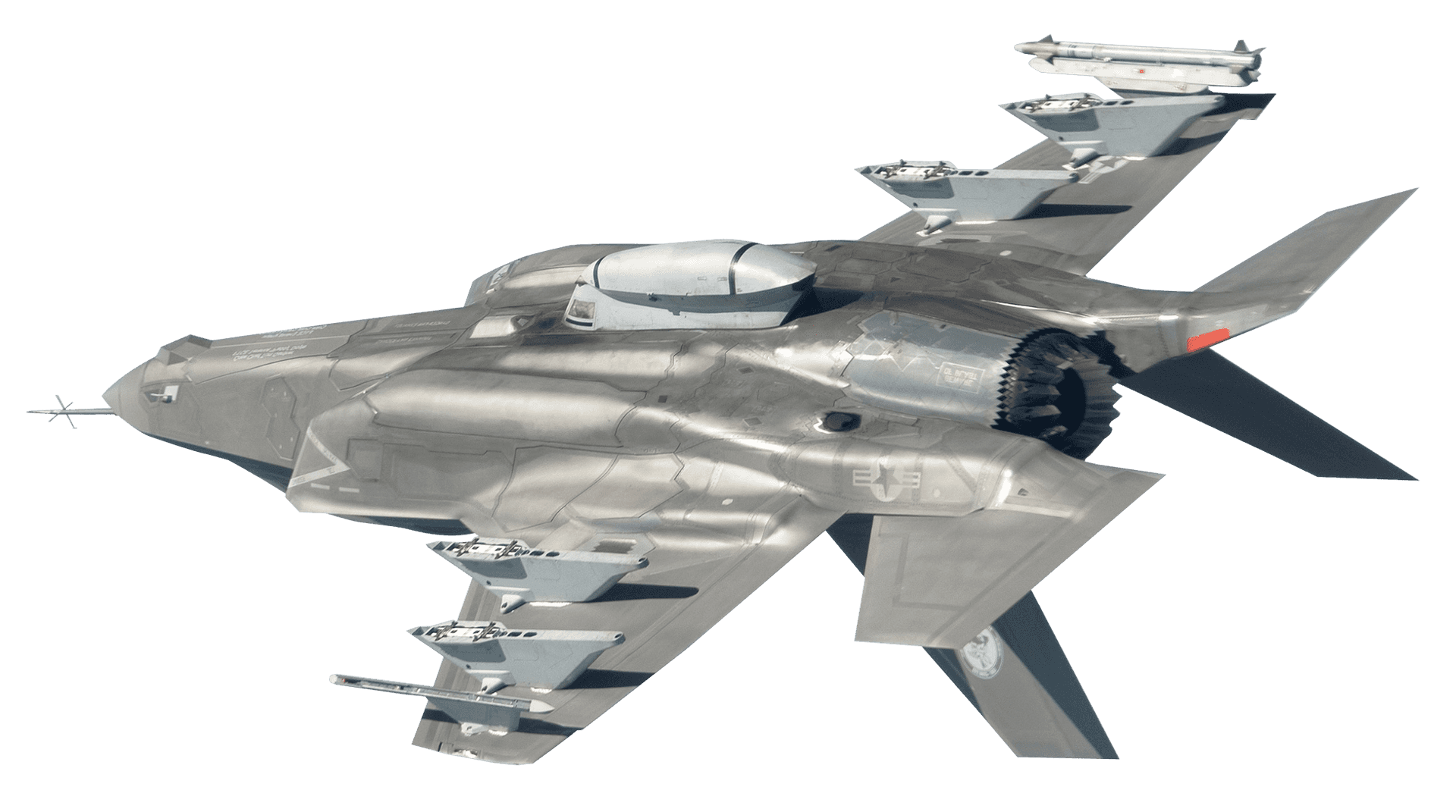 Stealth_ Fighter_ Jet_ In_ Flight PNG Image