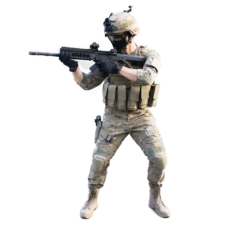 Stealth Soldier In Action Png Igo PNG Image