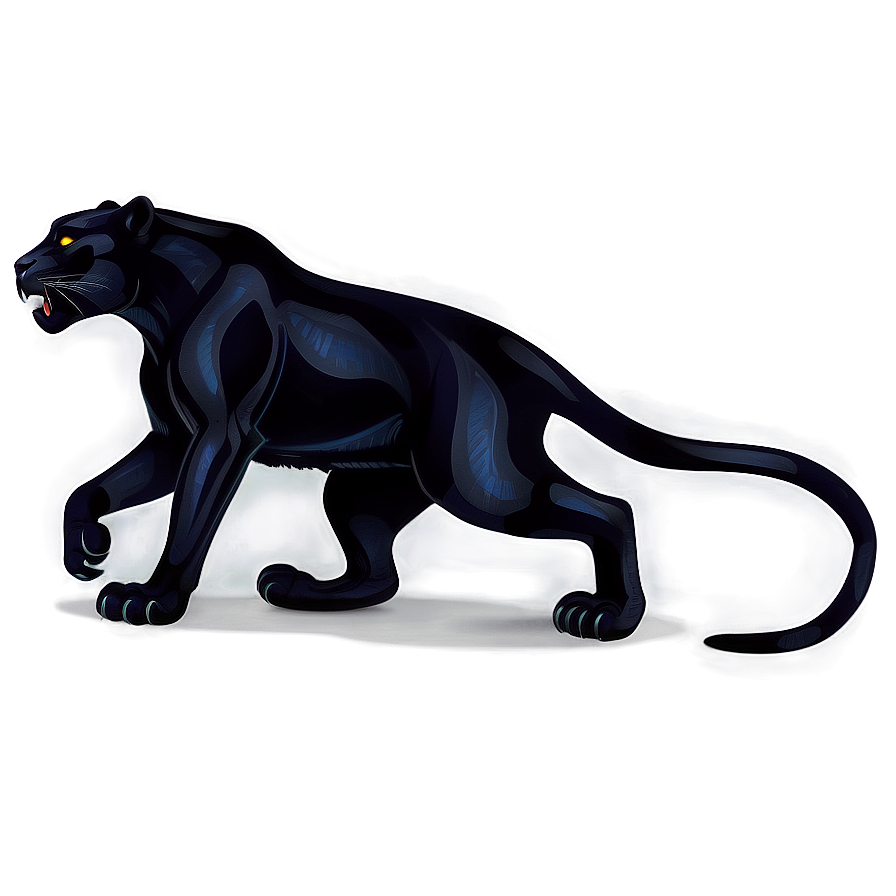 Stealthy Panther Illustration Png Jhd PNG Image