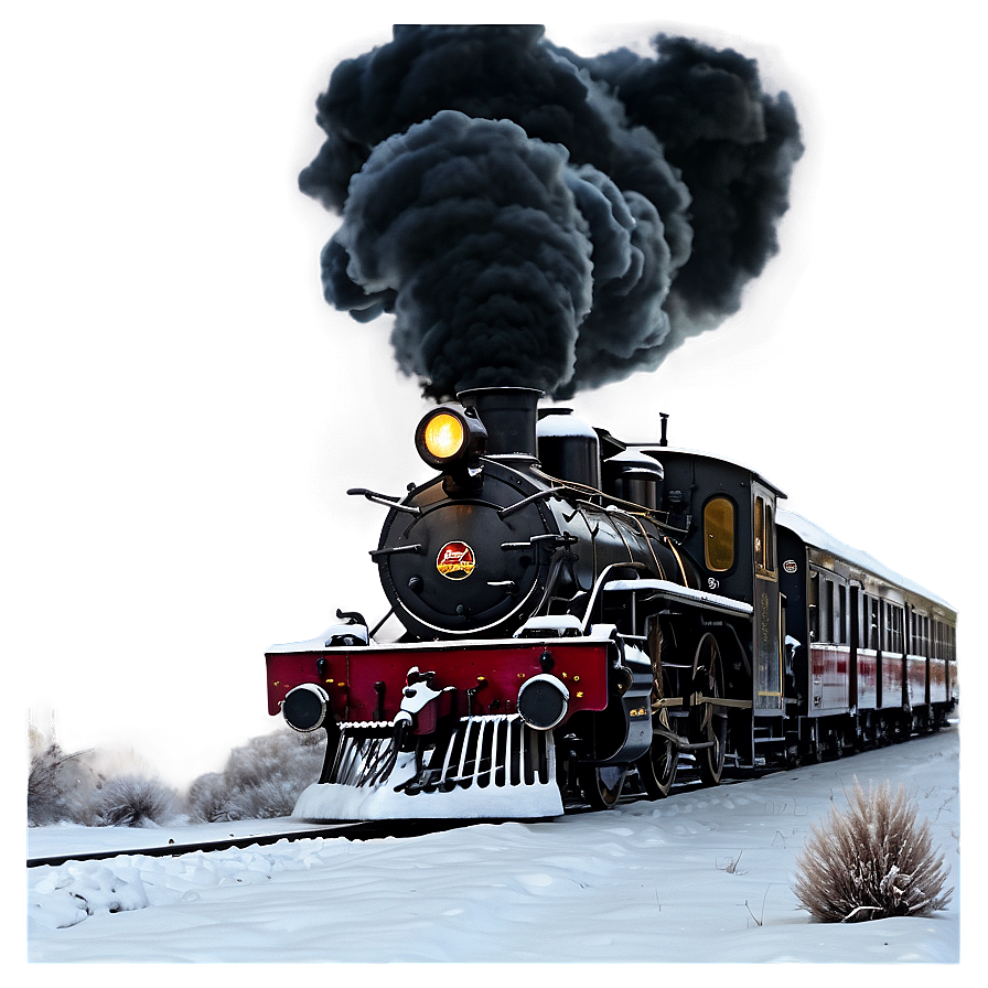 Steam Train In Snow Png 83 PNG Image