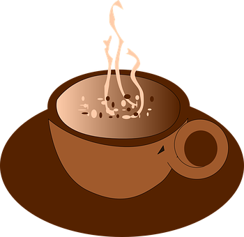 Steaming Coffee Cup Clipart PNG Image