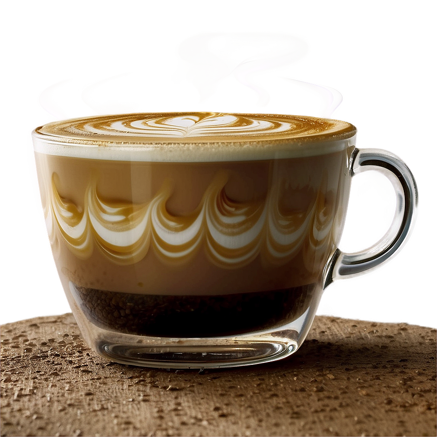 Steaming Latte Art Png Bty52 PNG Image