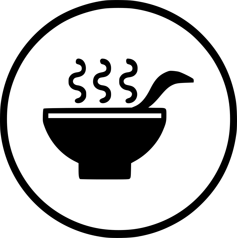 Steaming Soup Bowl Icon PNG Image