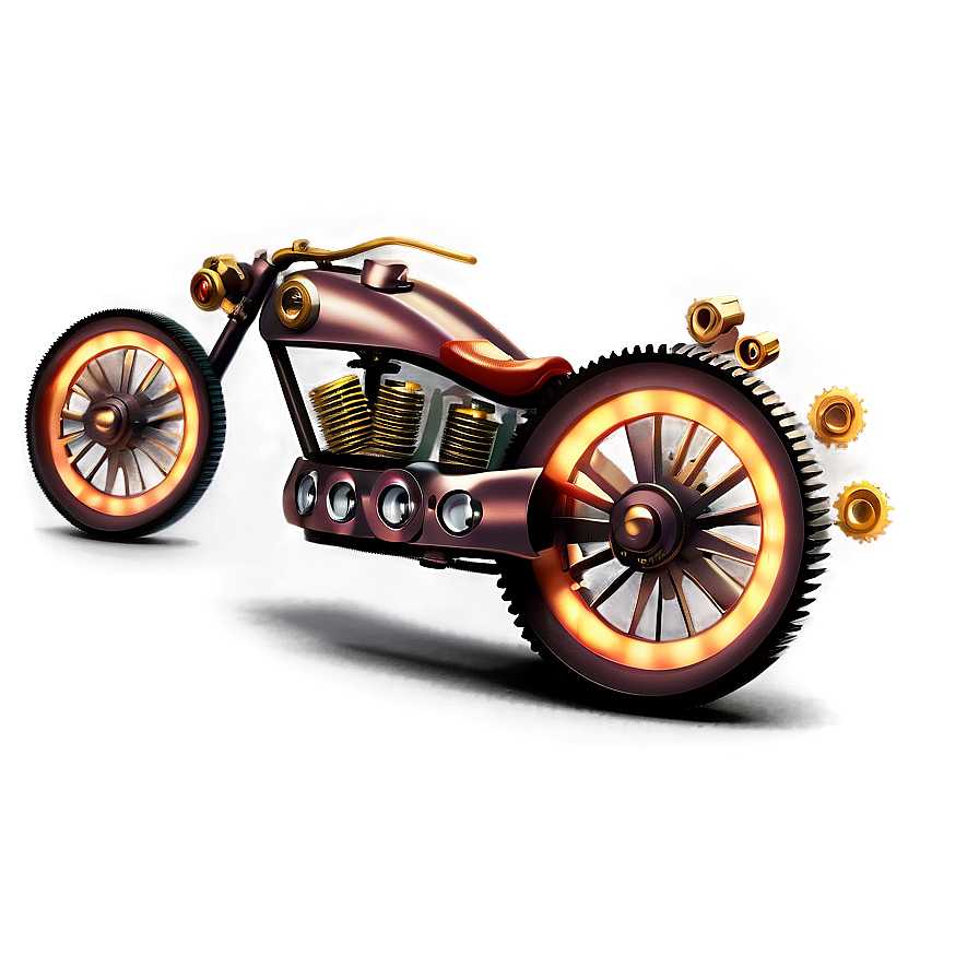 Steampunk Motorcycle Png 90 PNG Image