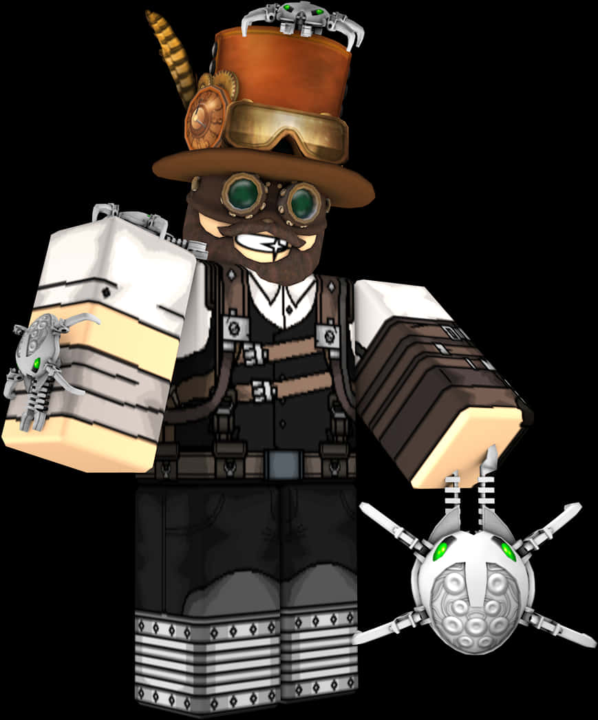 Steampunk Roblox Character PNG Image