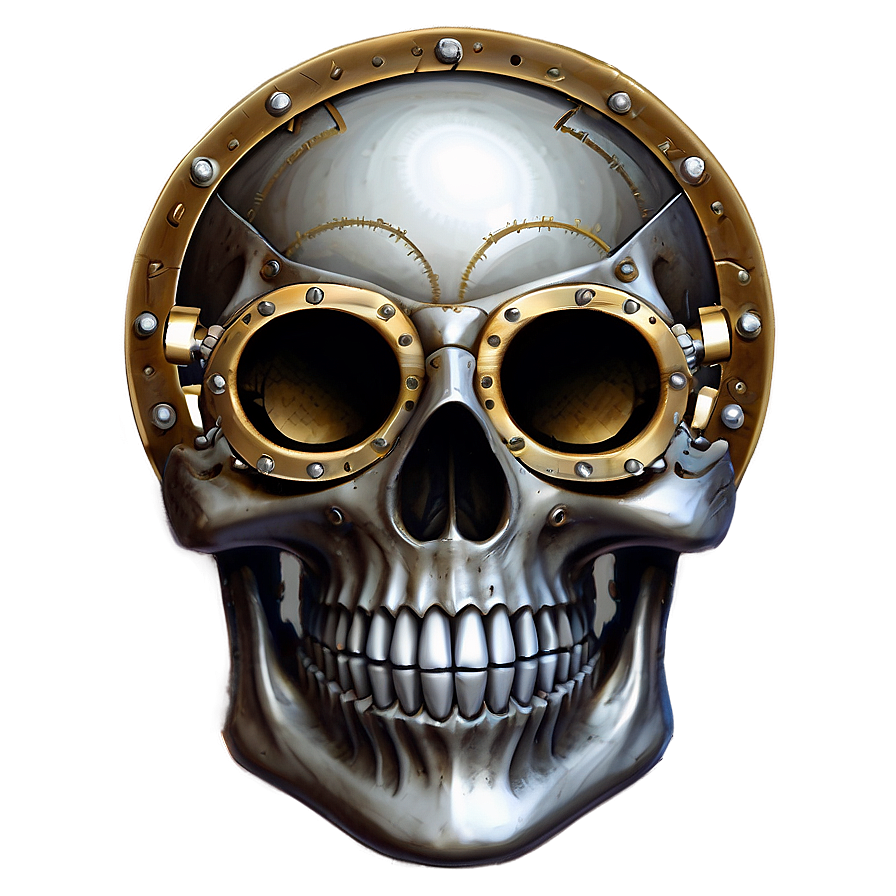 Steampunk Skull Drawing Png C PNG Image