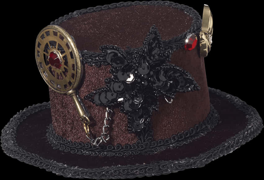 Steampunk Style Top Hat PNG Image