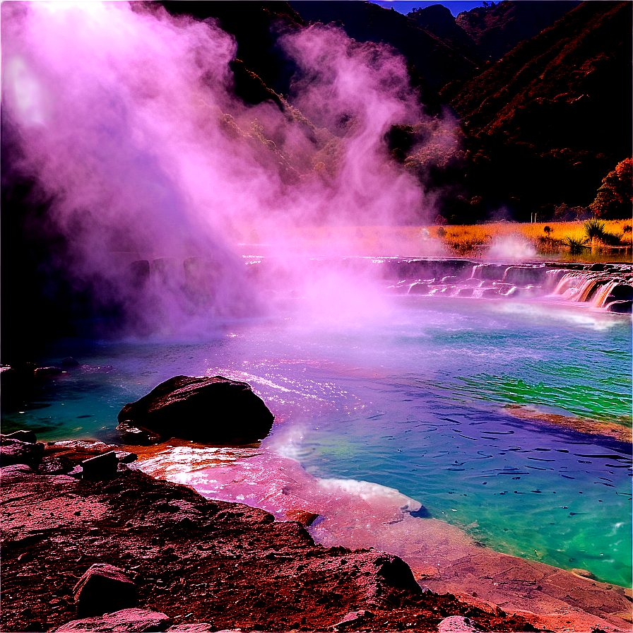 Steamy Hot Springs Png Ipq58 PNG Image