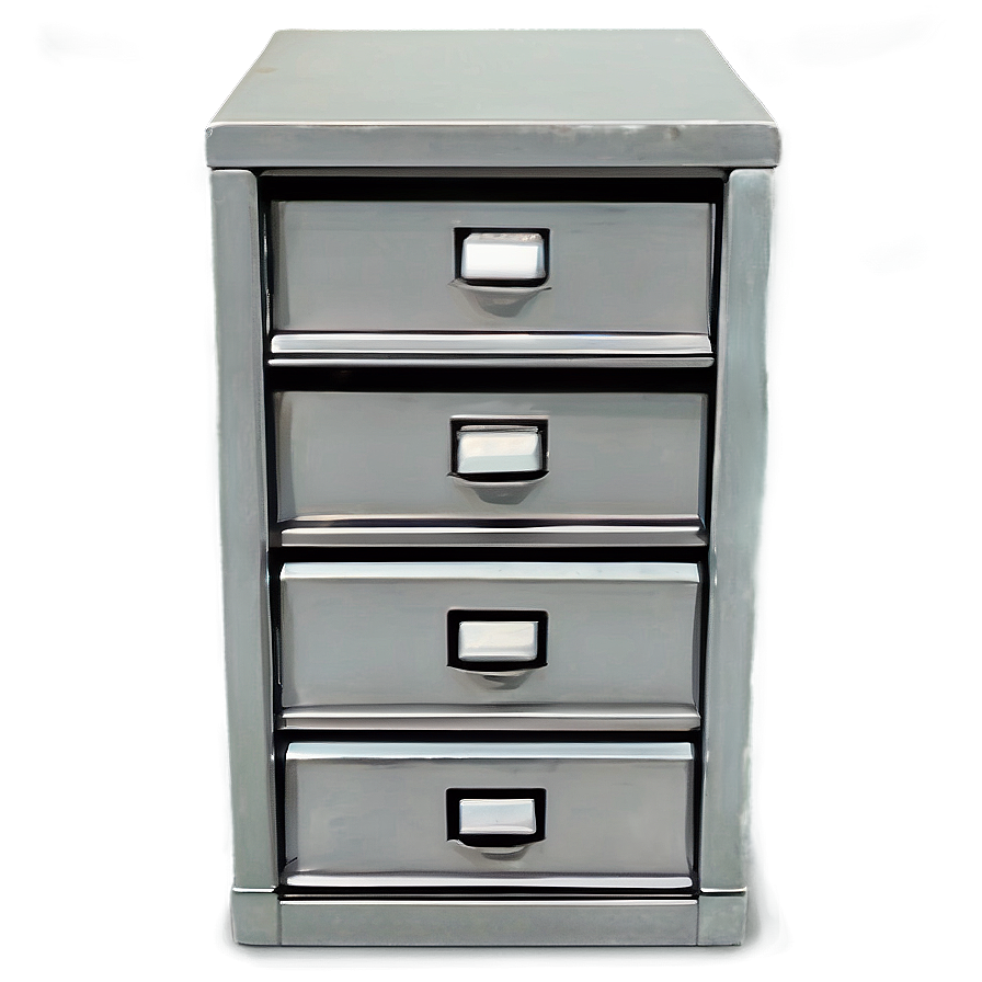 Steel Filing Cabinet Png Obn PNG Image