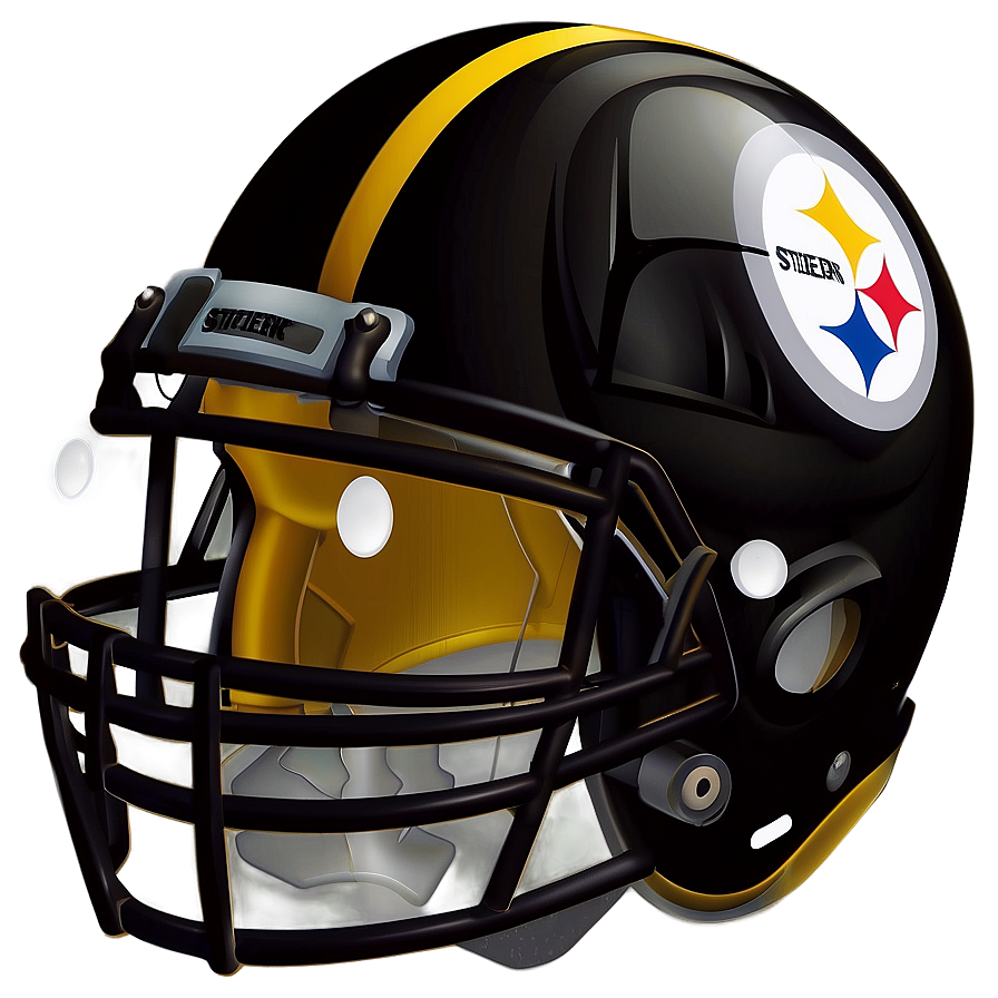 Steelers Helmet Vector Png Dom50 PNG Image