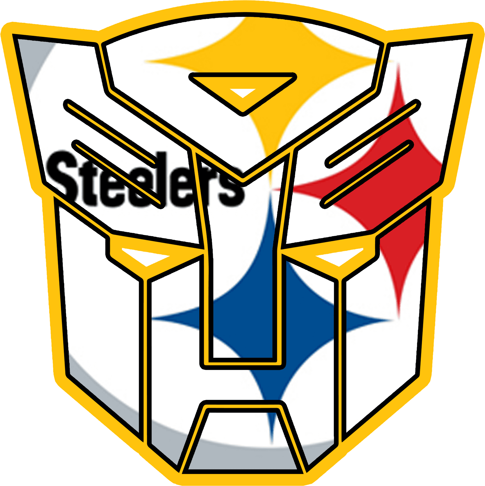 Steelers Transformers Mashup Logo PNG Image