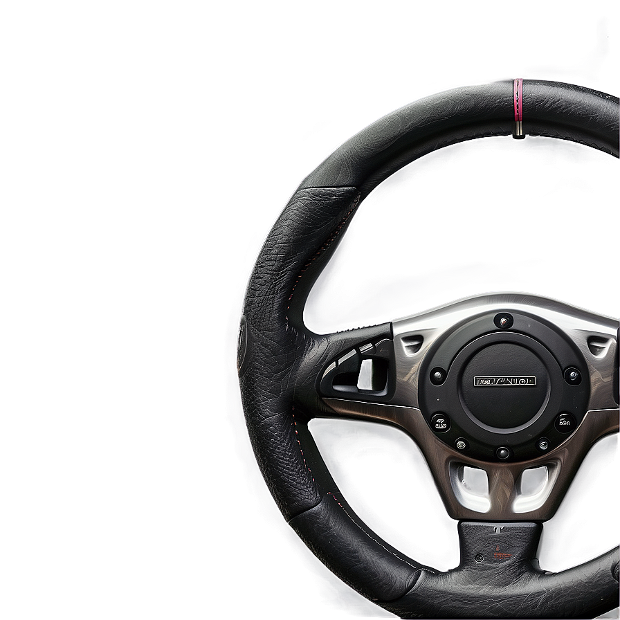 Steering Wheel On White Background Png Xvu35 PNG Image