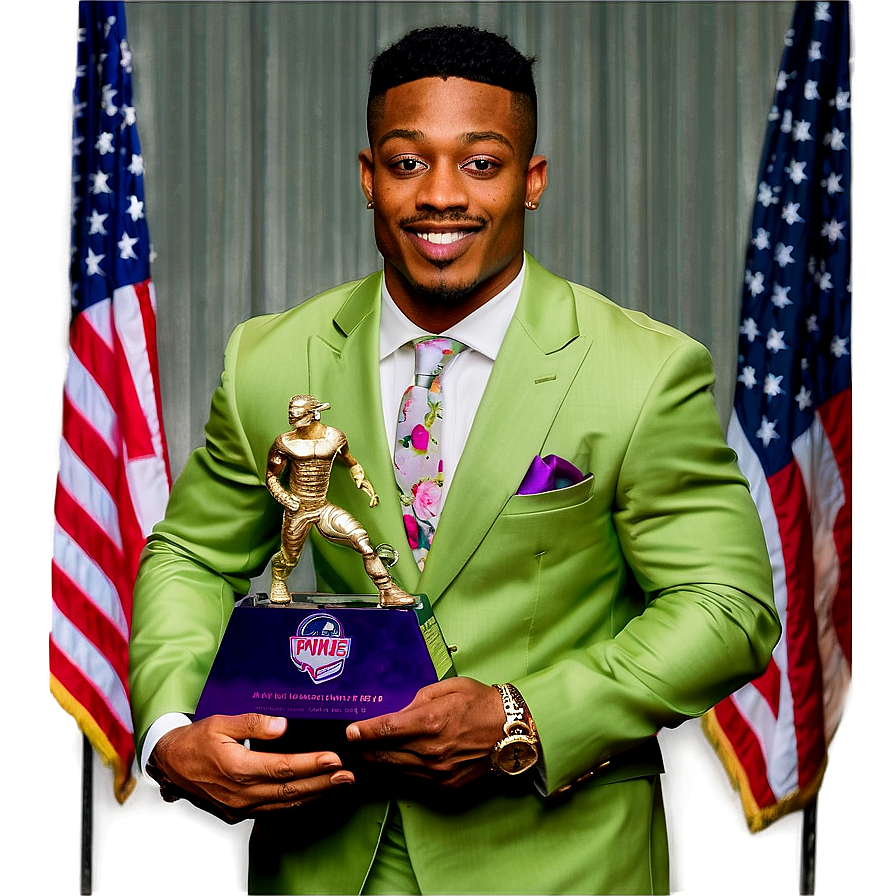 Stefon Diggs Award Ceremony Png Aah PNG Image