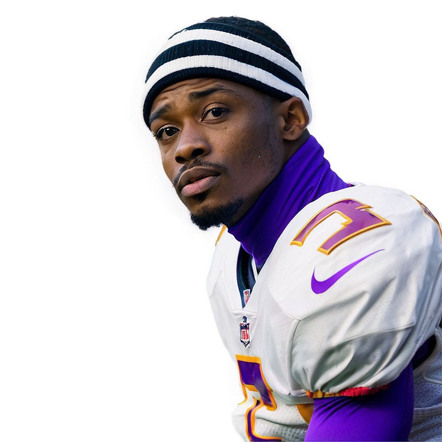 Stefon Diggs Reflective Moment Png 06202024 PNG Image