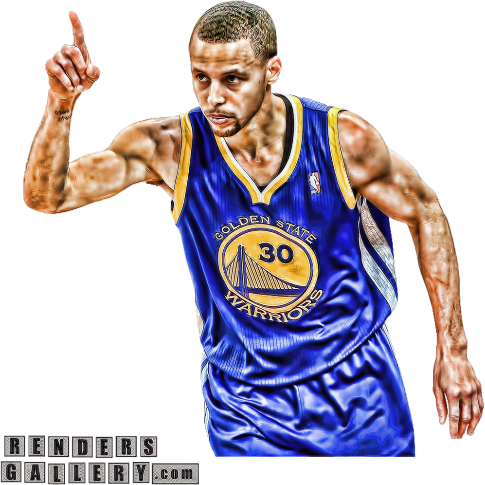 Steph Curry Golden State Warriors Action Pose PNG Image