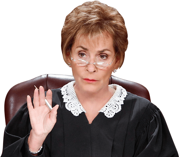 Stern Judge Gesture PNG Image