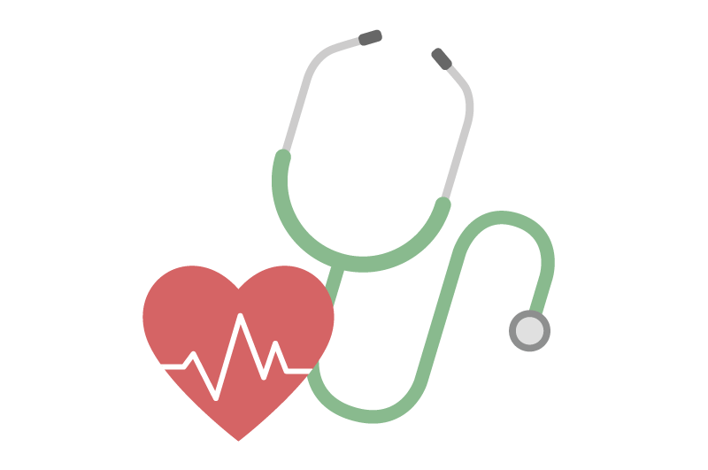 Stethoscopeand Heart Healthcare Symbol PNG Image