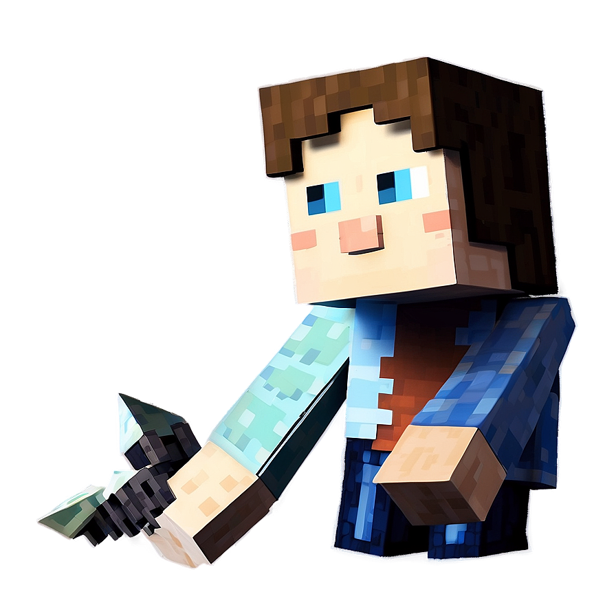 Steve In The End Minecraft Png 05232024 PNG Image