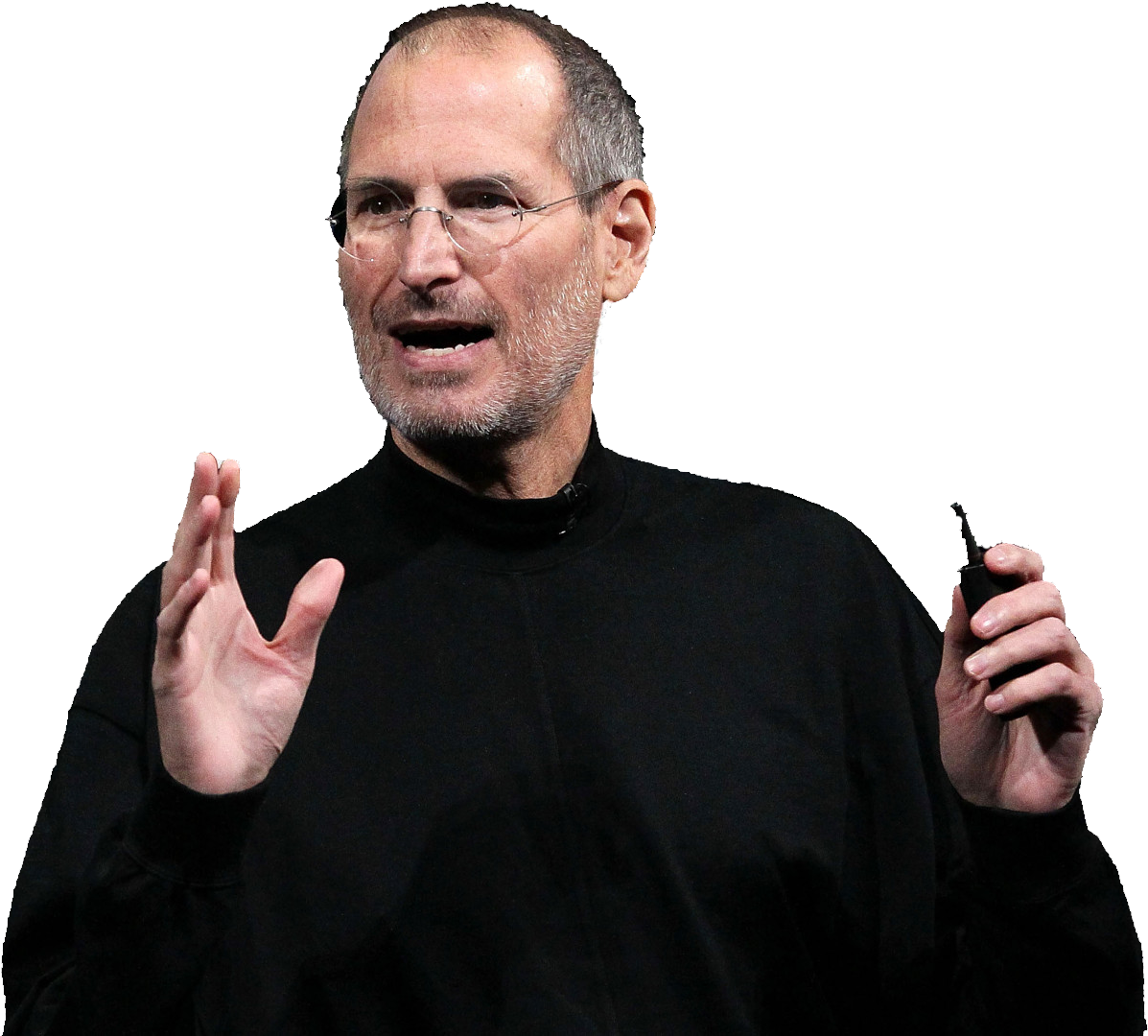 Steve Jobs Speaking Gesture PNG Image