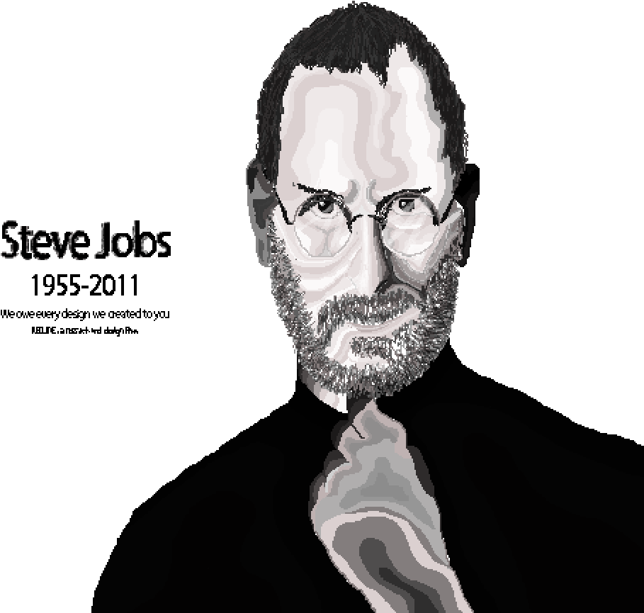 Steve Jobs Tribute Art19552011 PNG Image