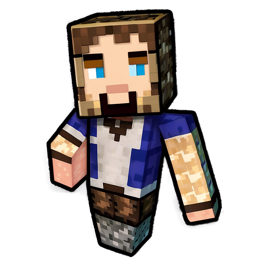 Steve Minecraft Headgear Png 45 PNG Image