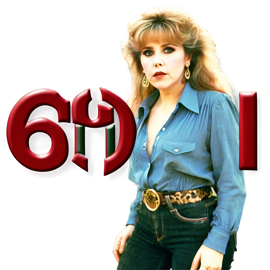 Stevie Nicks 80s Look Png Ank PNG Image