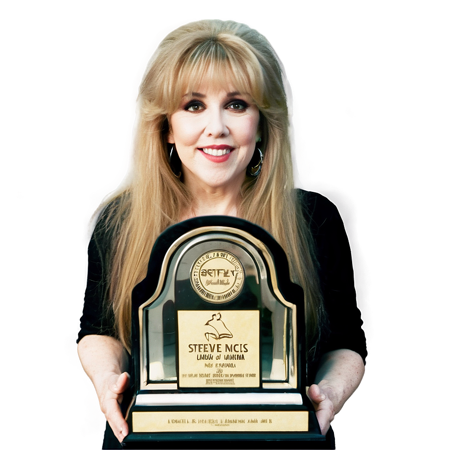 Stevie Nicks Holding Award Png 71 PNG Image