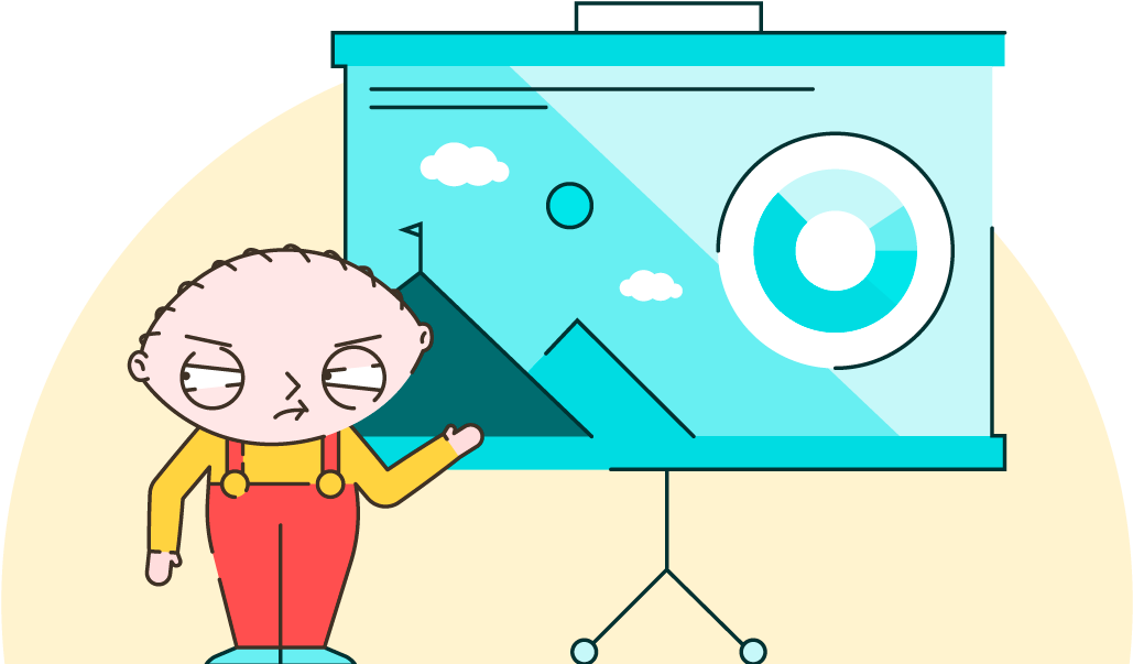 Stewie Presentation Family Guy PNG Image