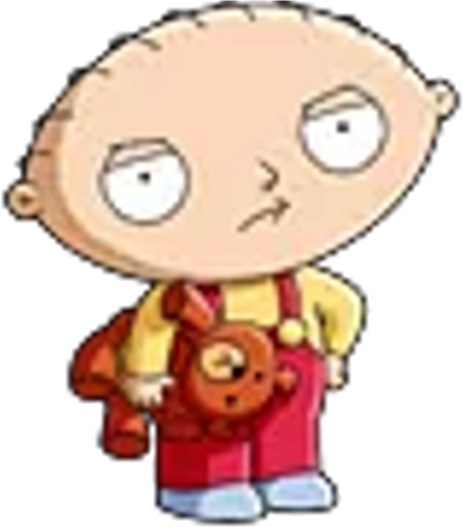 Stewie With Teddy Bear PNG Image