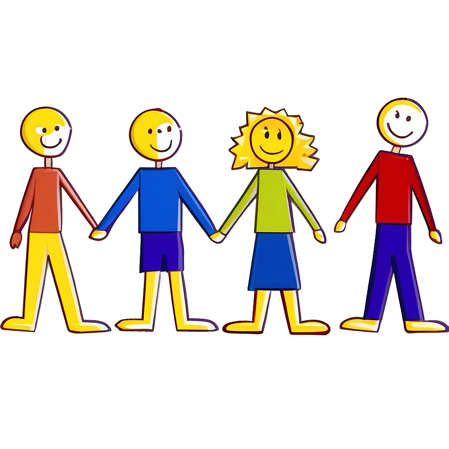 Stick Figure Family Clipart Png Gdx64 PNG Image