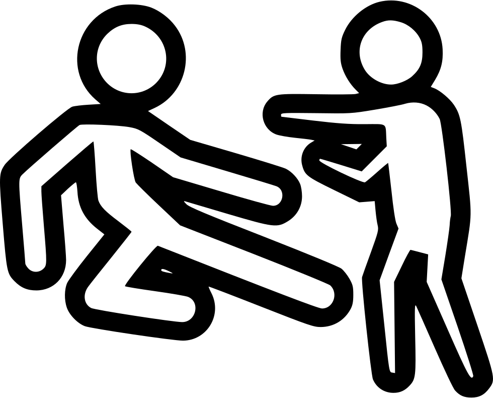 Stick Figure Fight Graphic PNG Image