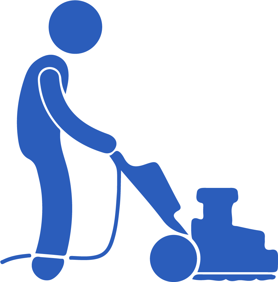 Stick Figure Vacuuming PNG Image