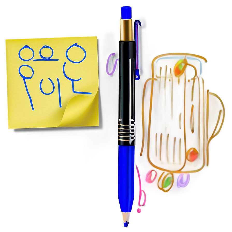 Sticky Note Art Png Nhi16 PNG Image