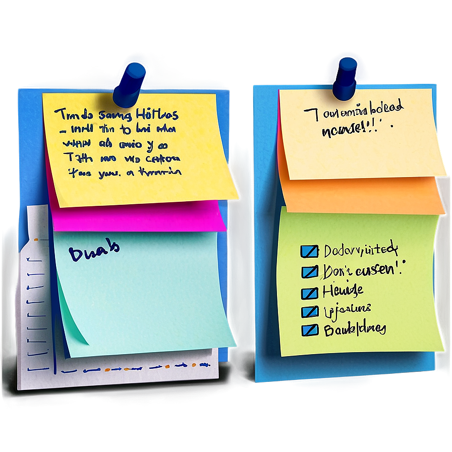 Sticky Note Bulletin Png 89 PNG Image