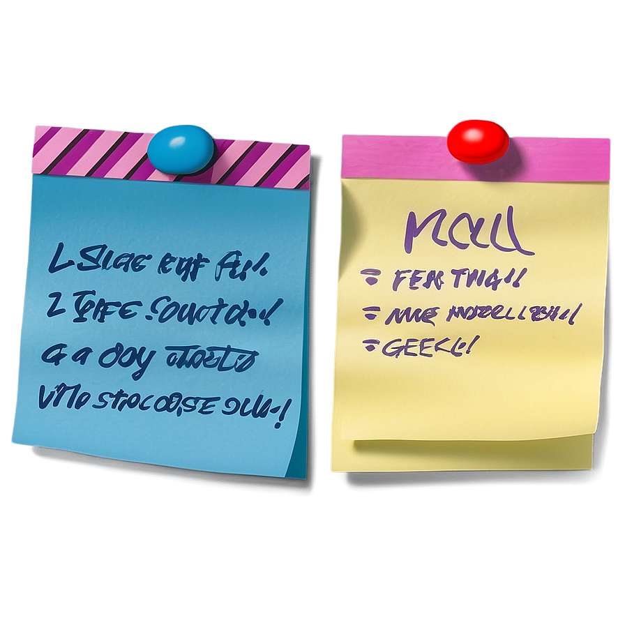 Sticky Note Bulletin Png Ojg85 PNG Image