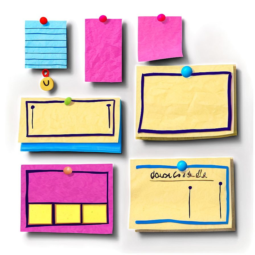 Sticky Note Collection Png 2 PNG Image