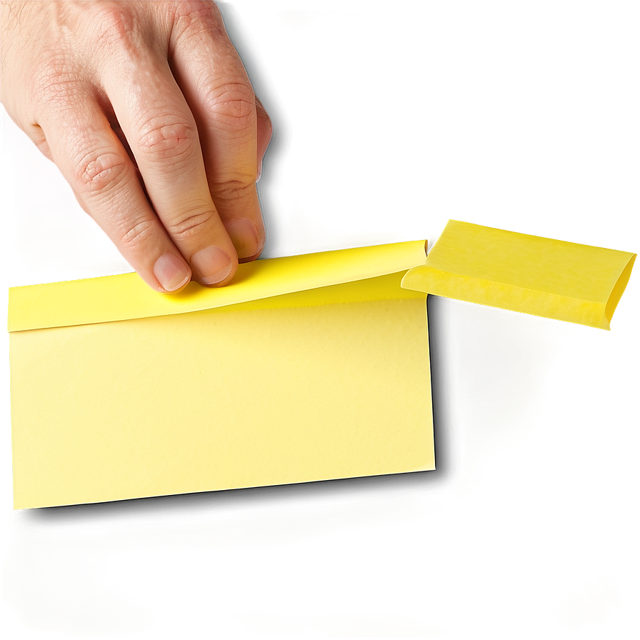 Sticky Note In Hand Png Qro78 PNG Image