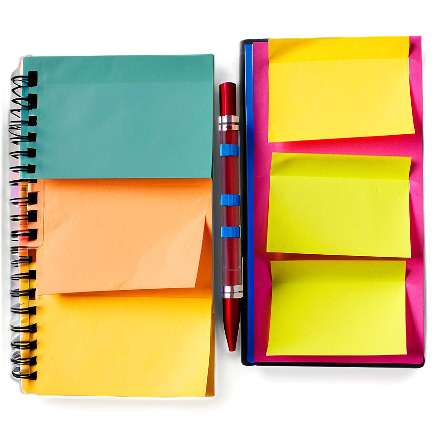 Sticky Note In Notebook Png 52 PNG Image