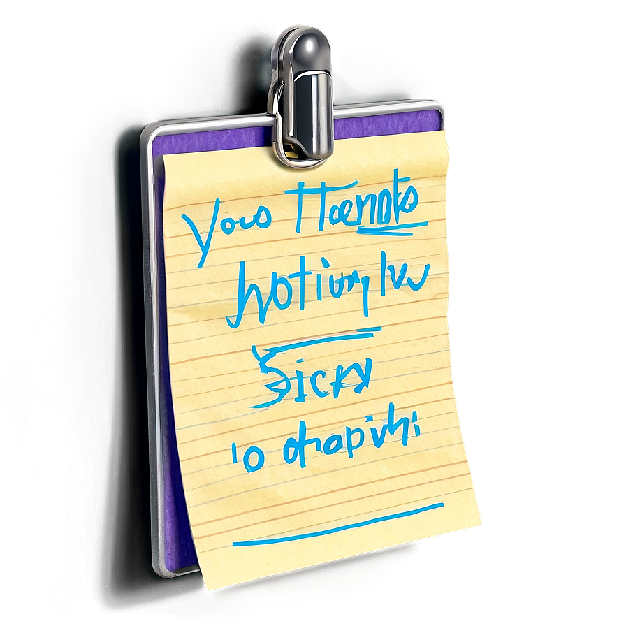 Sticky Note On Board Png 05042024 PNG Image