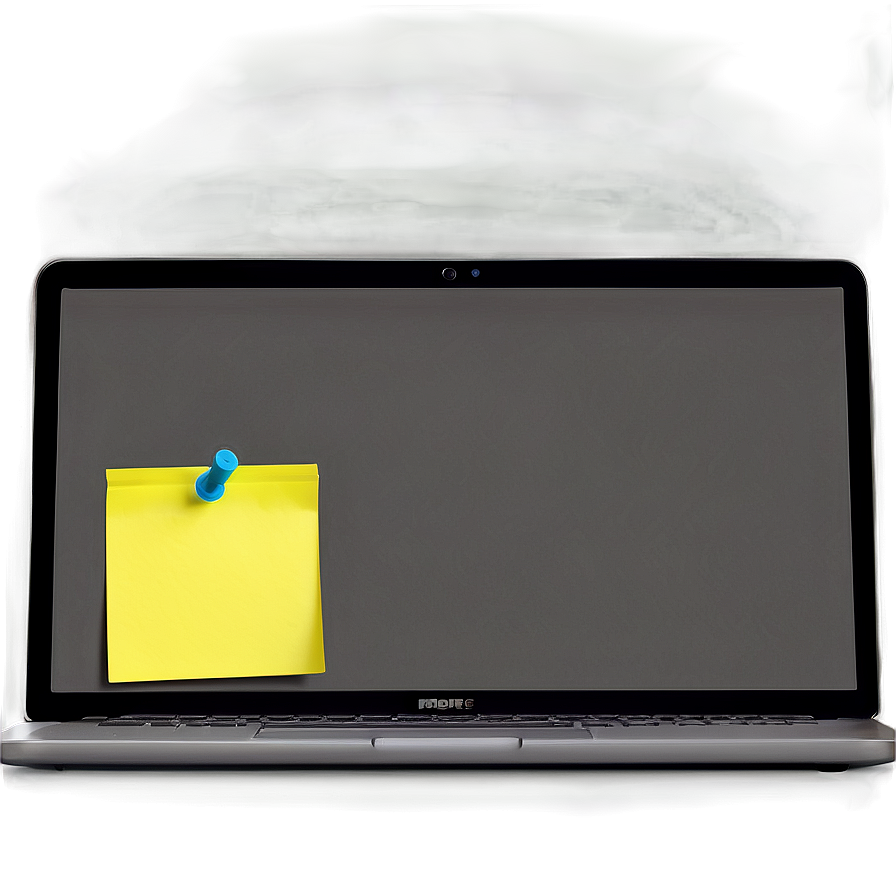 Sticky Note On Laptop Png 33 PNG Image