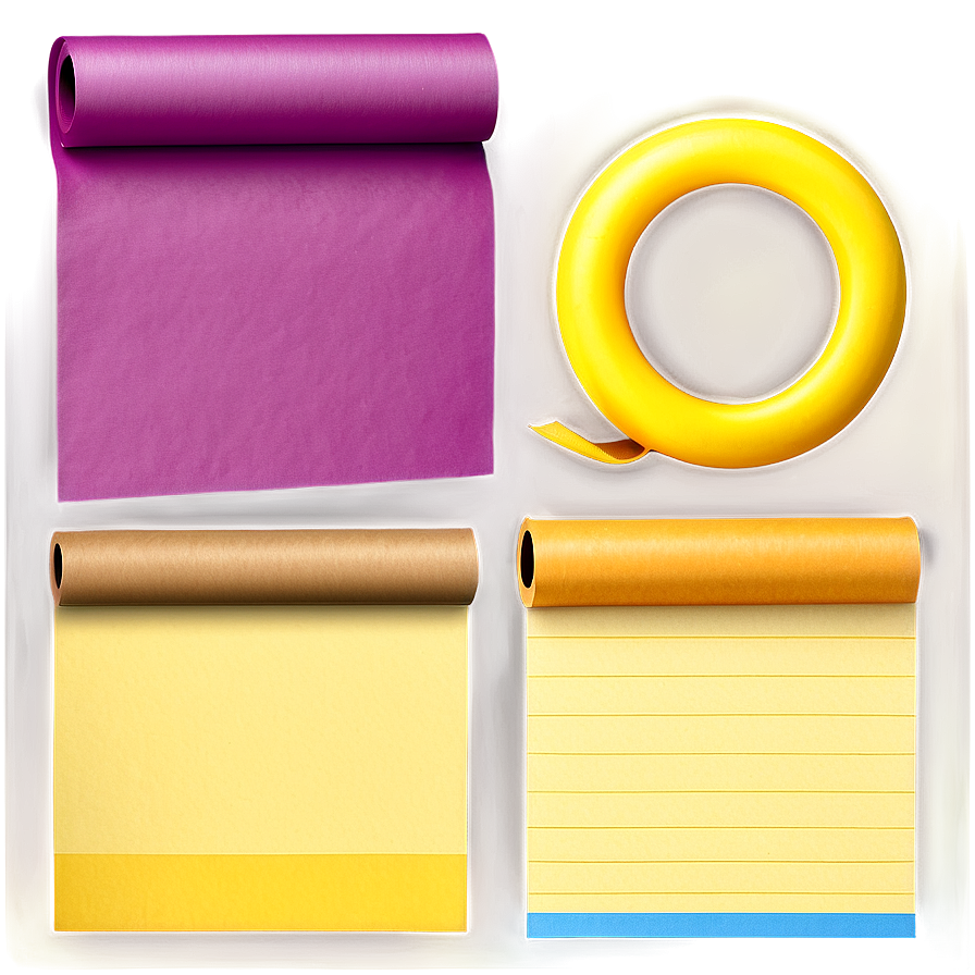 Sticky Note Paper Roll Png Ops1 PNG Image