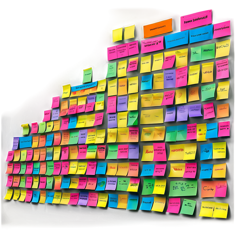 Sticky Note Wall Png 05042024 PNG Image