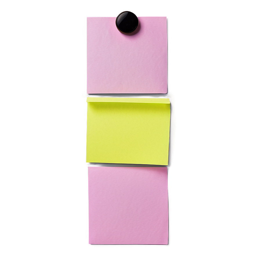 Sticky Note With Magnet Png Frj57 PNG Image