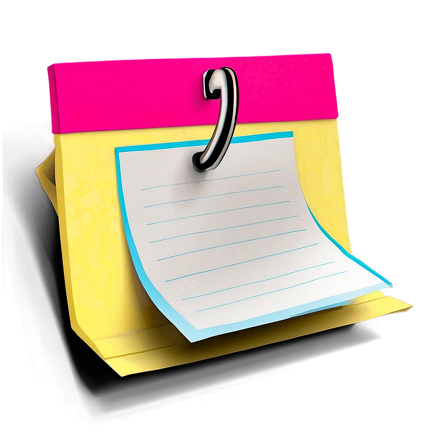 Sticky Note With Pin Png 16 PNG Image