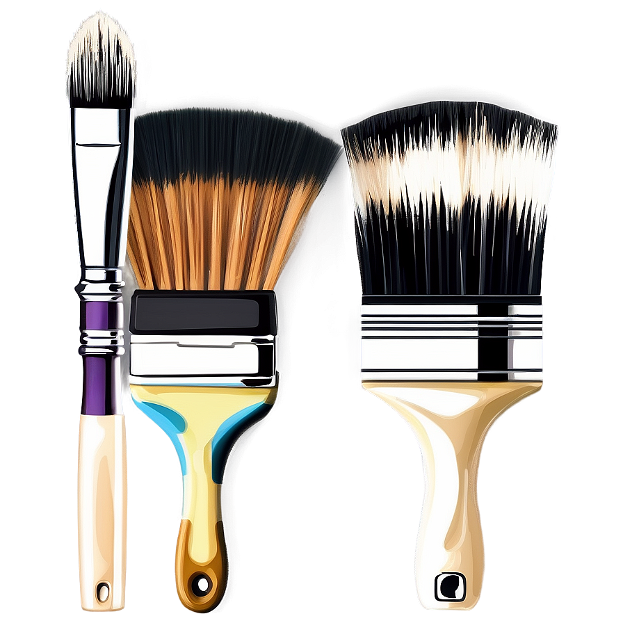 Stippling Paint Brushes Png Ten42 PNG Image