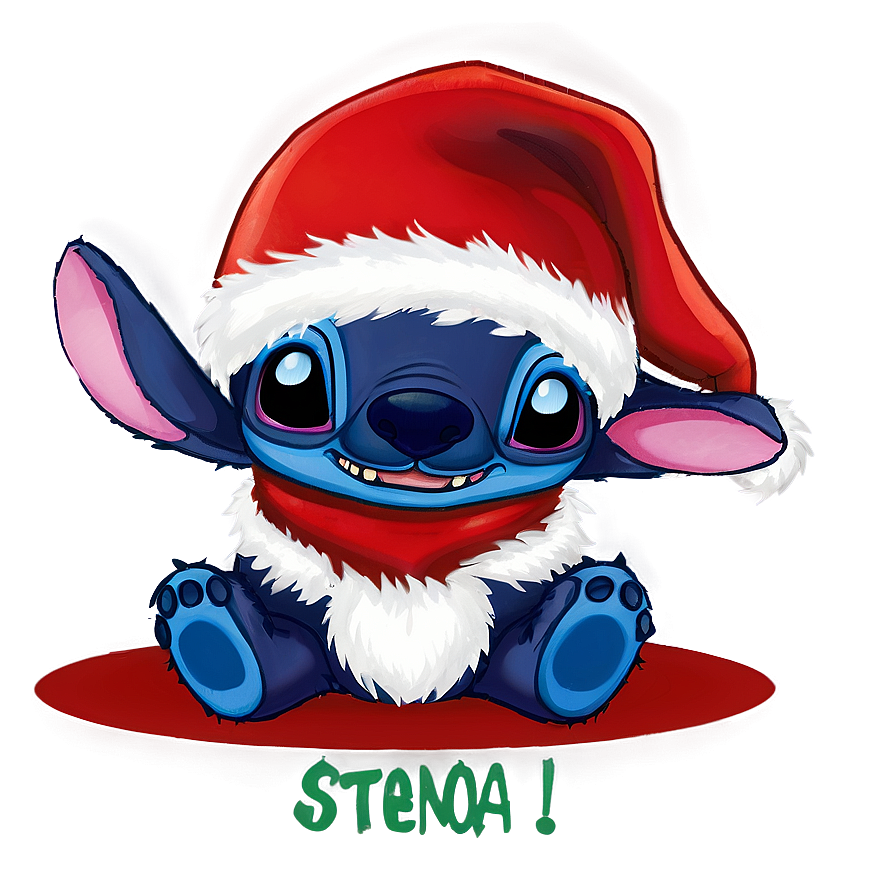 Stitch Christmas A PNG Image